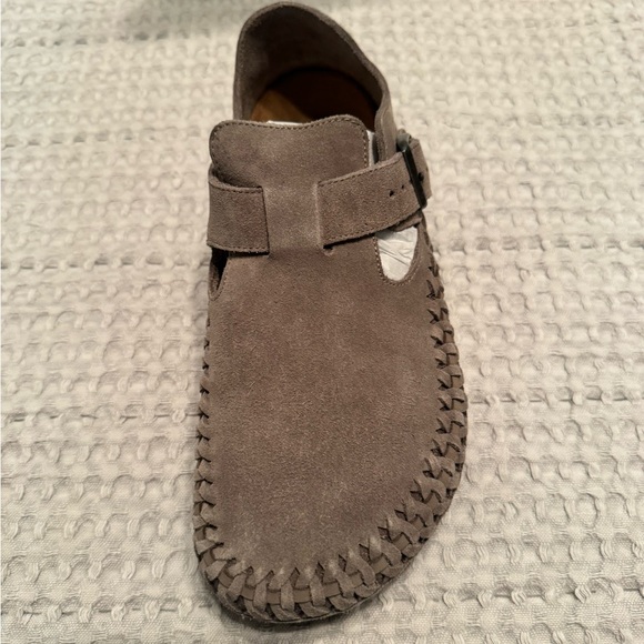 Birkenstock Men's Taupe Suede Loafers - Picture 1 of 6